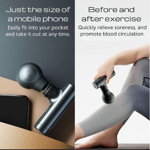 Rechargeable Facial Gun Massager �Compact Skincare Device with Type-C Charging, ABS Plastic, Portable &amp; Easy-to-Use for Relaxing Face Massage