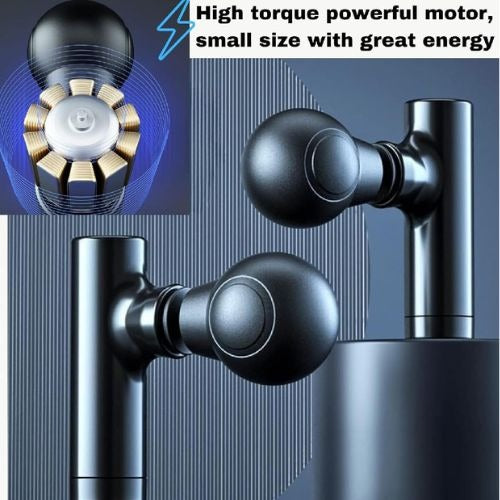Rechargeable Facial Gun Massager �Compact Skincare Device with Type-C Charging, ABS Plastic, Portable &amp; Easy-to-Use for Relaxing Face Massage