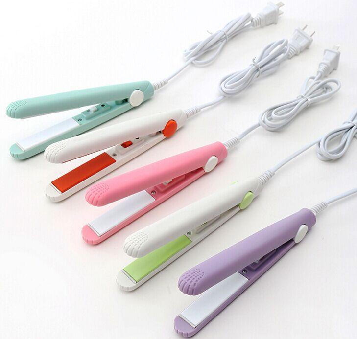 Mini Hair Straightener �Lightweight &amp; Portable Travel Styling Tool | Medium Heat | High/Low Speed Settings | Corded Electric | Multicolor | ABS Plastic