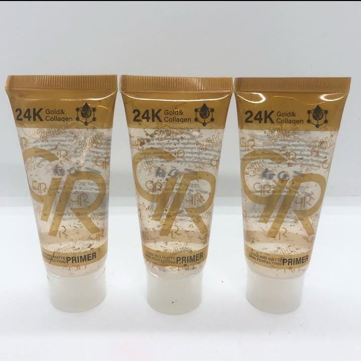 GR 24K Gold &amp; Collagen Primer �Radiance Boosting Liquid Makeup Base, Smooth Finish, Long-Lasting Hydration, 40ml
