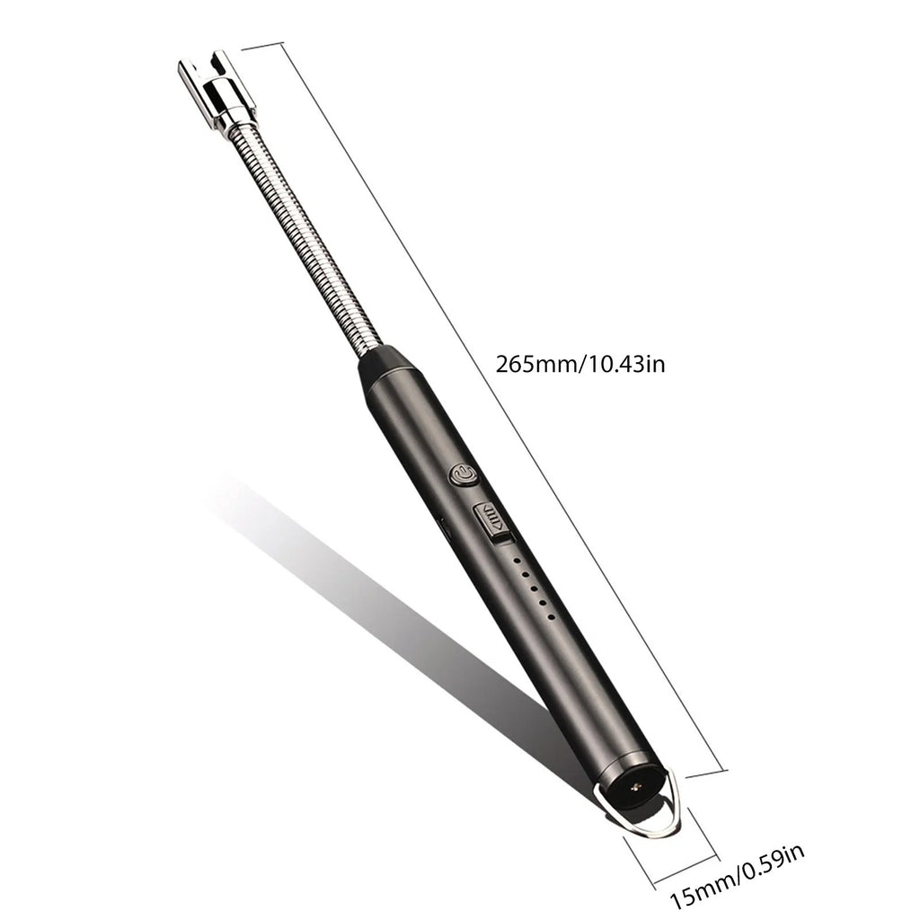 360? Outdoor Kitchen Lighter �USB Rechargeable Portable Electronic Arc Lighter with Flexible Neck, Safety Lock, Windproof &amp; Eco-Friendly Design for Candles &amp; Gas Stoves