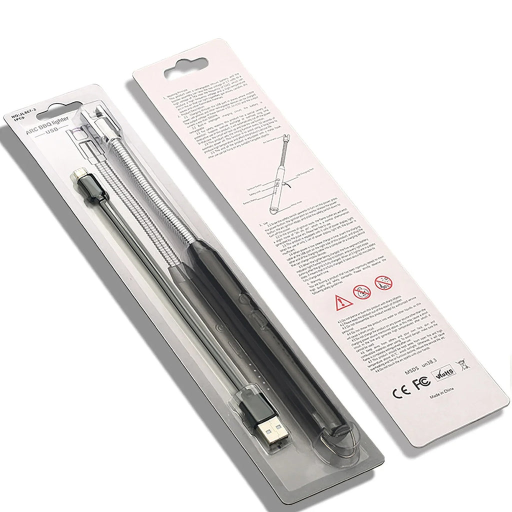 360? Outdoor Kitchen Lighter �USB Rechargeable Portable Electronic Arc Lighter with Flexible Neck, Safety Lock, Windproof &amp; Eco-Friendly Design for Candles &amp; Gas Stoves