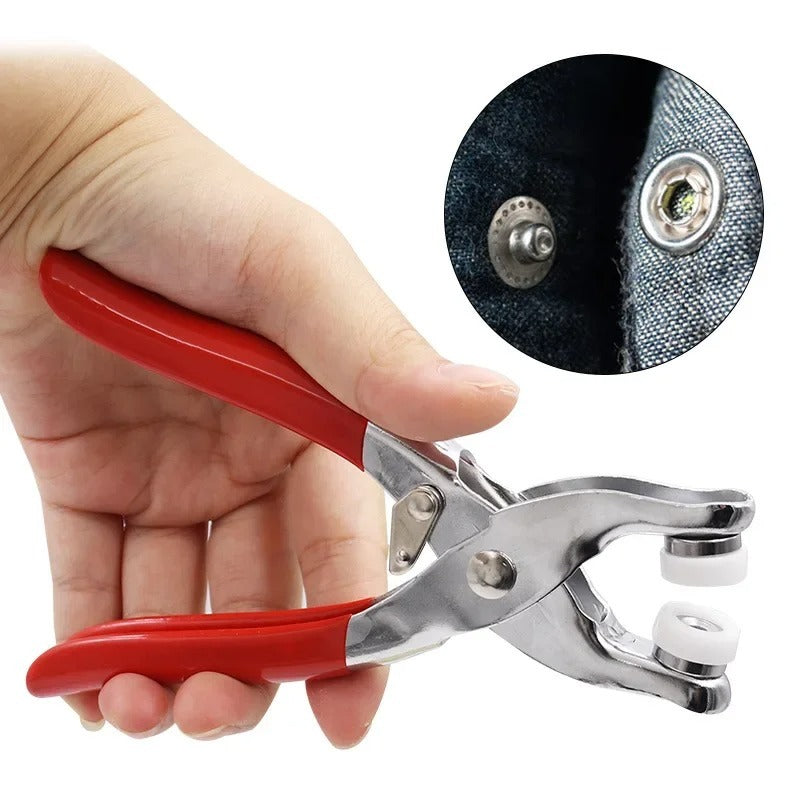 Plier Tool with 50 Sets Metal Snap Buttons �Thickened Snap Fastener Kit for DIY Crafting, Sewing, Leather, Bags, Clothes &amp; Accessories, Durable &amp; Easy to Use Installation