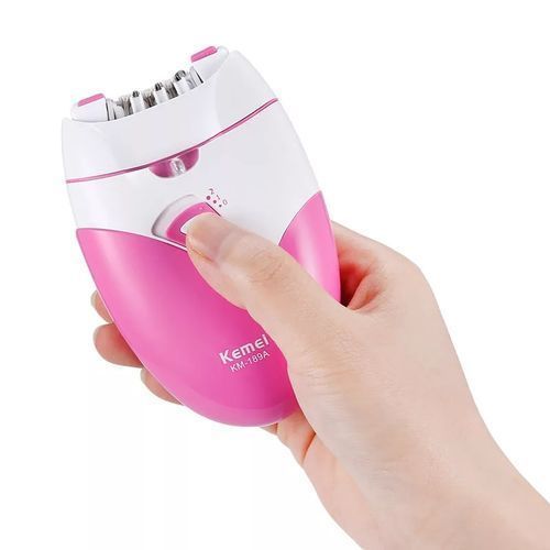 Kemei KM-189A Rechargeable Epilator �Women? Hair Removal Device with USB Charging, Gentle Shaver &amp; Defeathering Tool for Smooth Skin