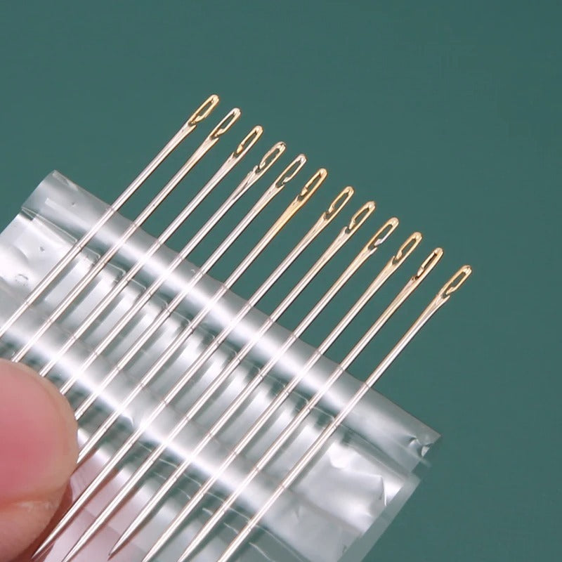 Multi-Size Stainless Steel Darning Sewing Needles �Side Opening Hand Sewing Tools for Household Use