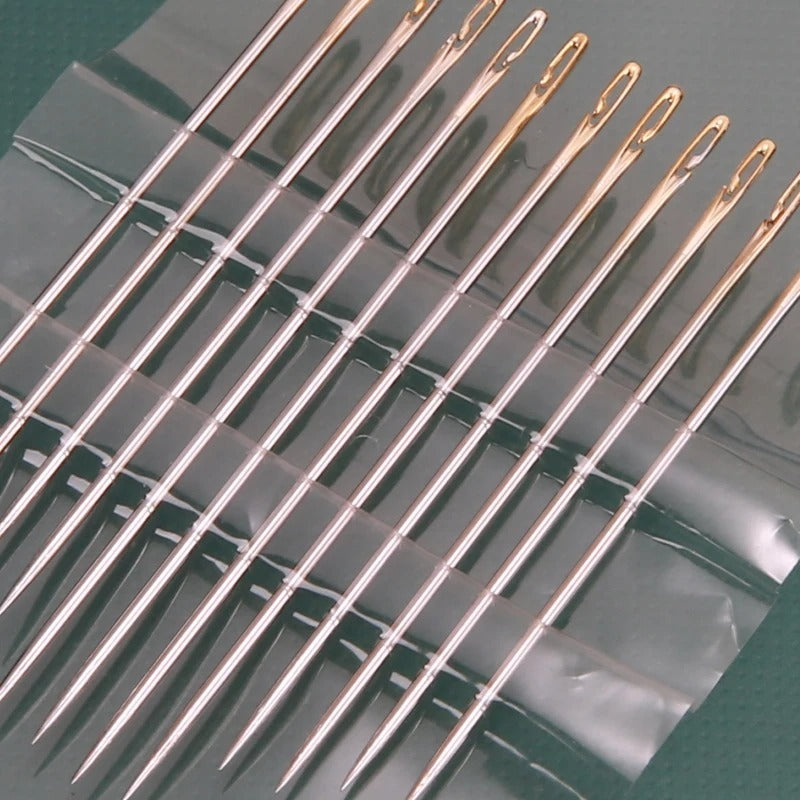 Multi-Size Stainless Steel Darning Sewing Needles �Side Opening Hand Sewing Tools for Household Use