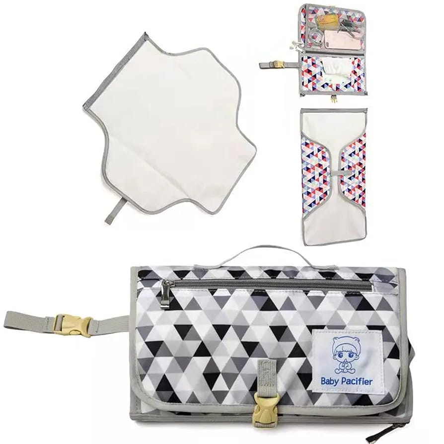 Diaper Pouch (Waterproof), Baby Product Storage, Stroller Bag, Mother's Bag, Diaper Changing Sheet, Baby Shower Gift (random color)