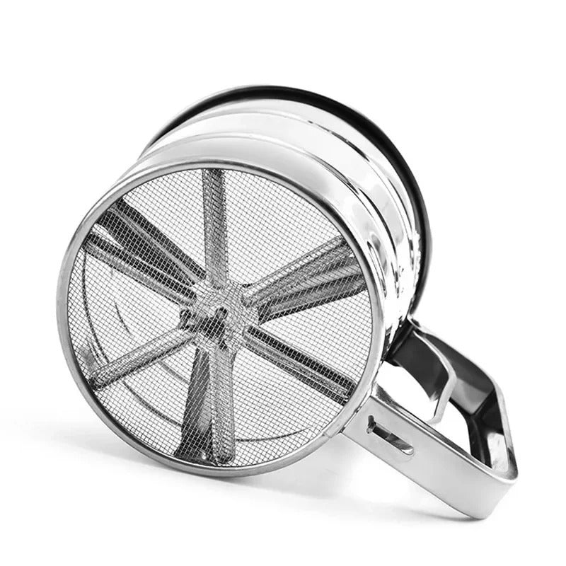 Stainless Steel Flour Sieve Cup �Handheld Baking Sifter for Flour, Sugar &amp; Powdered Ingredients