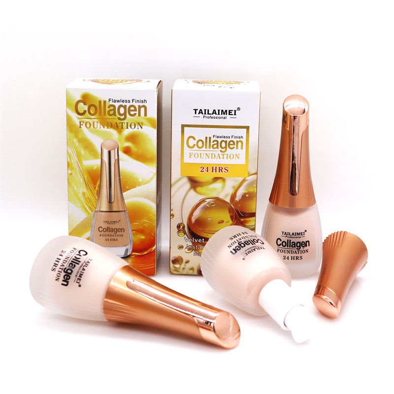 24 Hrs Flawless Finish Collagen Foundation �Long-Lasting Creamy Formula for Smooth, Radiant &amp; Even Skin Tone, 35ml