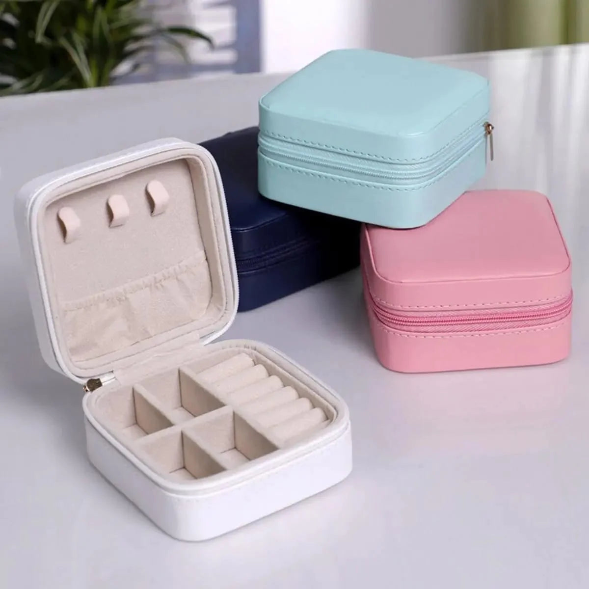 Jewellery Storage Box leather Jewelry Stand Earrings – photo 5
