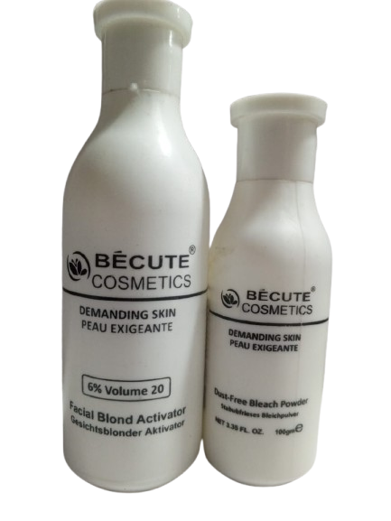 Becute Skin Polish Set �Bleach Powder &amp; Facial Blonde Activator for Radiant and Even Skin Tone