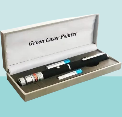 Green Multipurpose Laser Pointer Pen with Adjustable Antenna Cap for Pattern Projection and Presentations �Green Beam Light