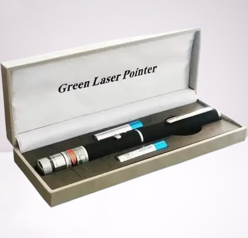 Green Multipurpose Laser Pointer Pen with Adjustable Antenna Cap for Pattern Projection and Presentations �Green Beam Light