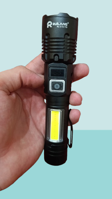 RL-2308 High-Power Rechargeable LED Flashlight �Long Range, Durable &amp; Energy Efficient