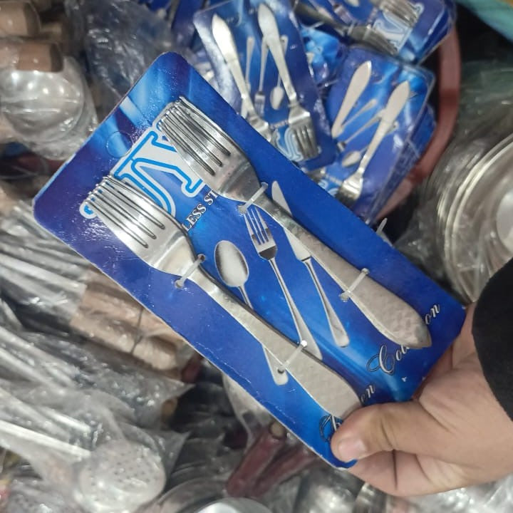 6 Pcs Stainless Steel Table Fork Set | Premium Quality | Durable & Dishwasher Safe | Elegant Design