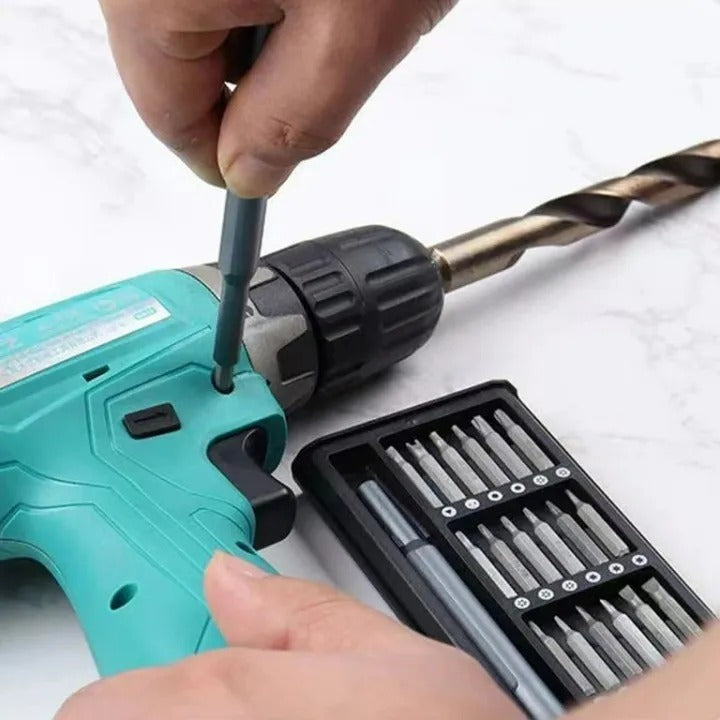 New Style 24-in-1 Precision Manual Tool Set �Professional Interchangeable Multi-Bit Toolkit with Slim Slider Housing