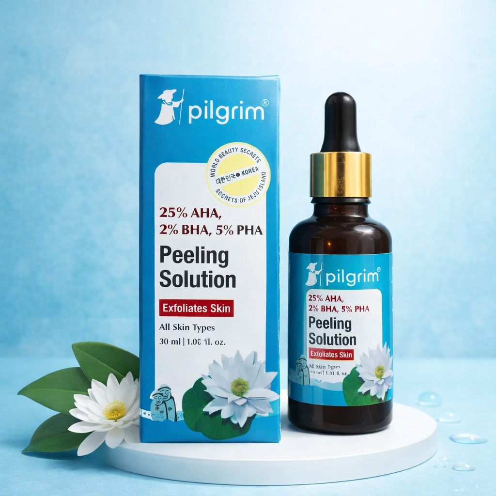 Pilgrim 25% AHA, 2% BHA, 5% PHA Peeling Solution �Advanced Skin Exfoliating Serum, 30ml