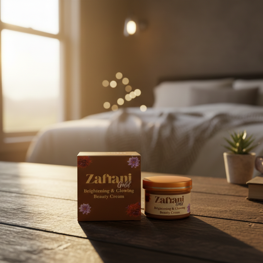 Zafrani Gold Brightening & Glowing Beauty Cream | 100g | Radiant Skin | Premium Skincare