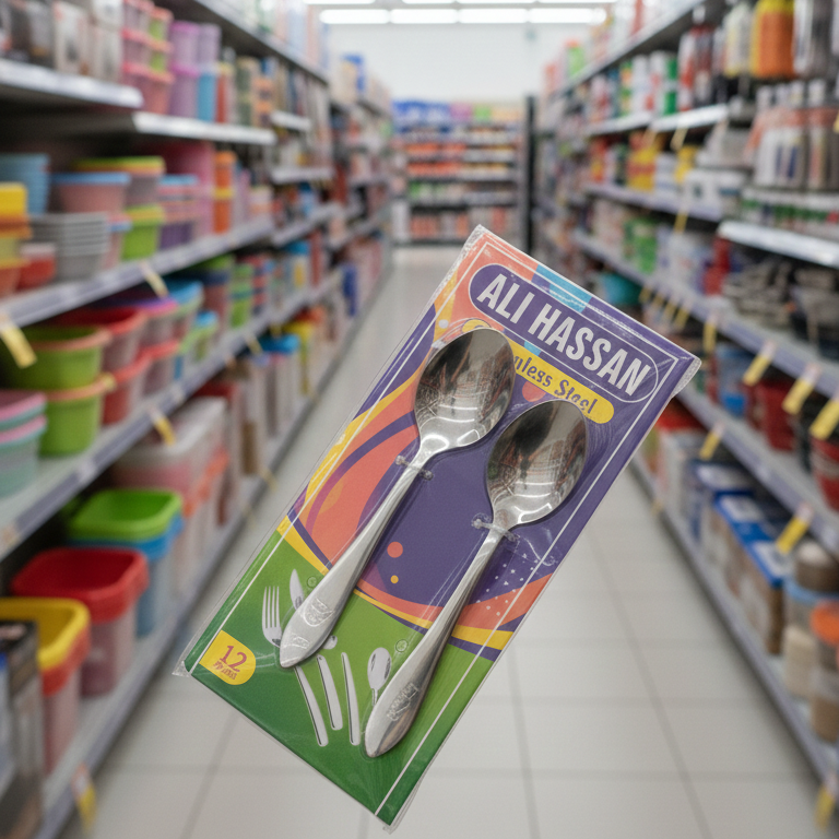 Stainless Steel Dinner Spoon Set | Pack of 6 | Durable, Elegant & Dishwasher Safe