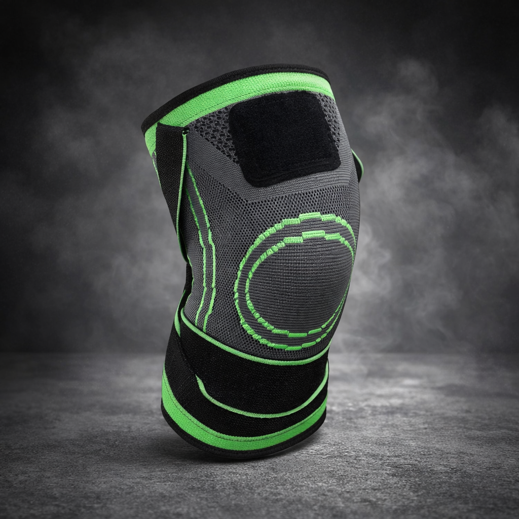 Premium Compression Knee Brace �High-Elasticity Joint Support Sleeve with Adjustable Dual Tension Straps & Breathable Knit Fabric