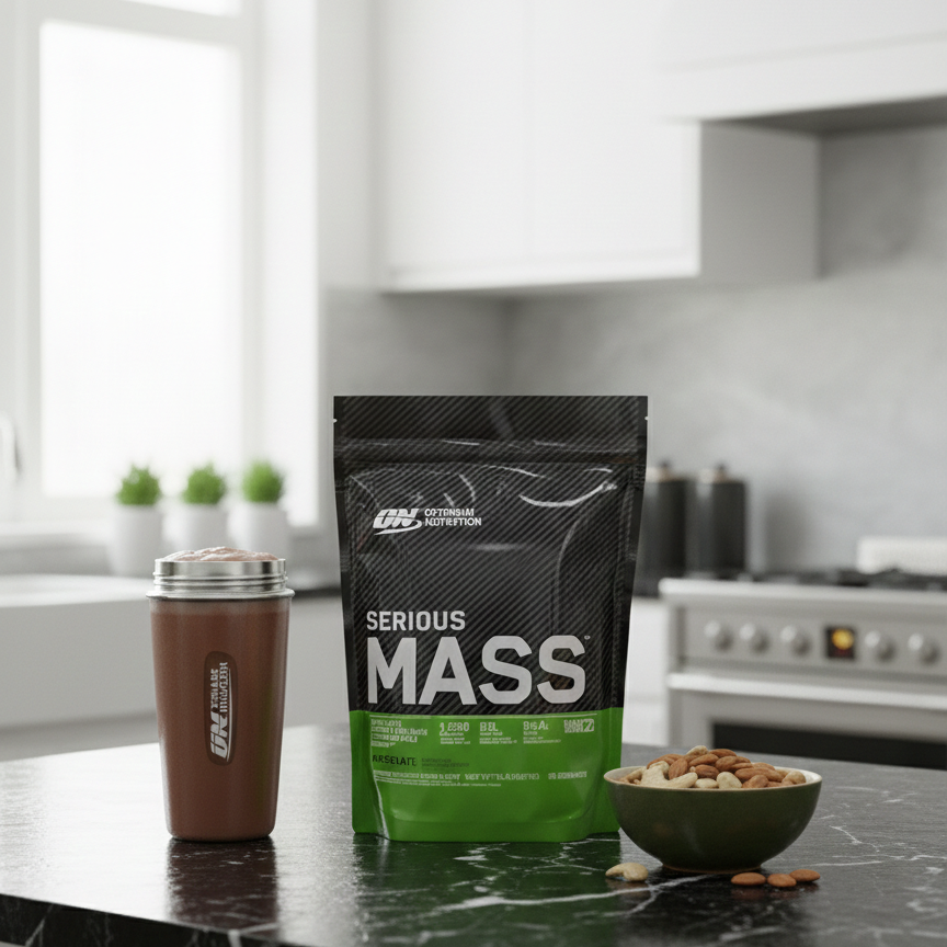 Optimum Nutrition Serious Mass �High-Calorie Chocolate Weight Gainer Protein Powder for Muscle Building, Strength & Healthy Weight Gain -  2lbs