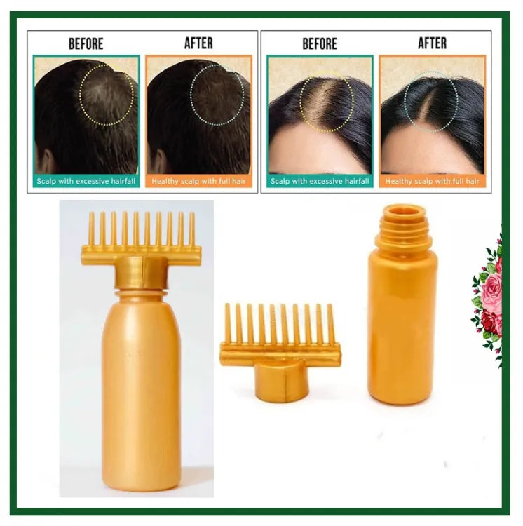 Hair Oil Applicator Bottle, Root oiling Comb bottle for Hair Coloring, Shampoo, Oiling, Dye, and Scalp Treatment for home &amp; commercial (Empty Bottle)