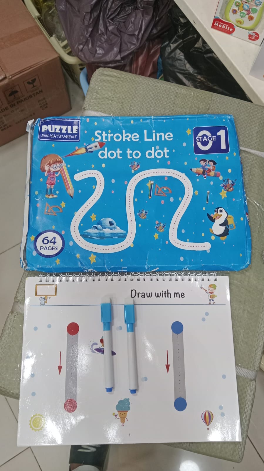 Magical Tracing Workbook Set for Kids �Reusable Learning to Write Alphabet, Numbers & Line Tracing Practice Book with Magic Pen