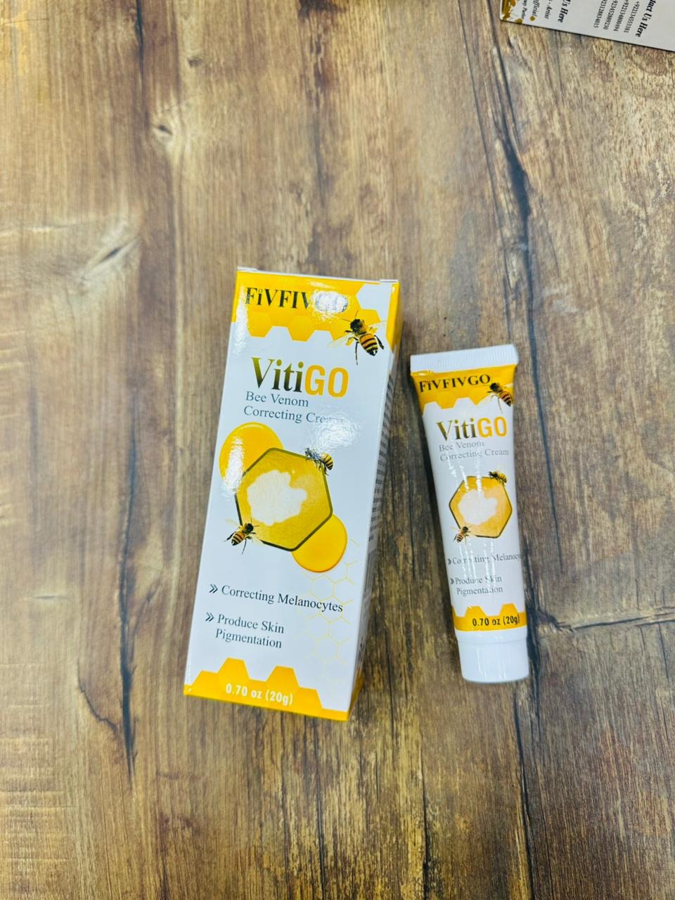 Fivfivgo�VitiGO Bee Venom Correcting Cream (20g) Support for Skin Pigmentation Recovery and Even Skin Tone