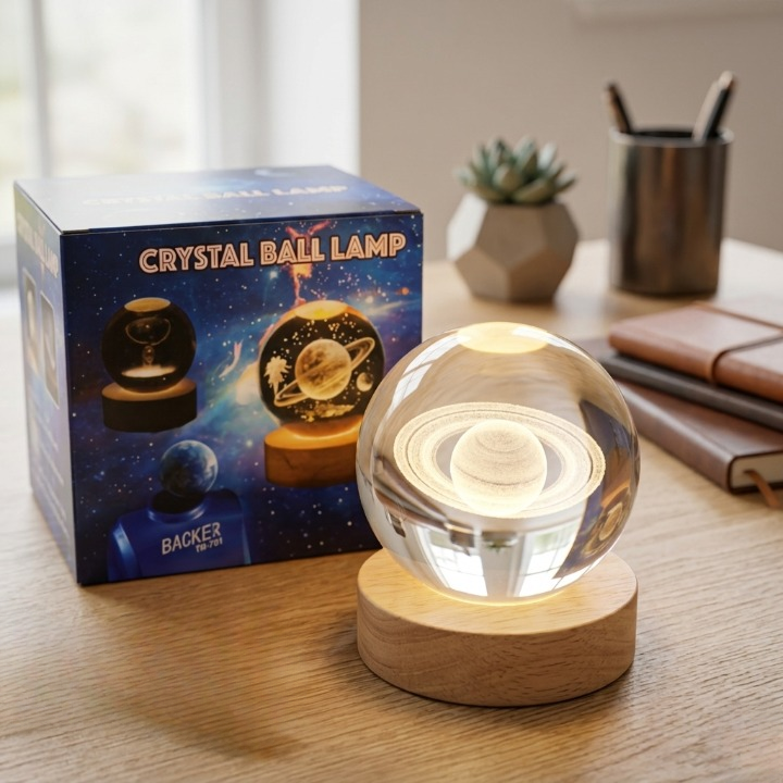 3D Crystal Ball Lamp – photo 3