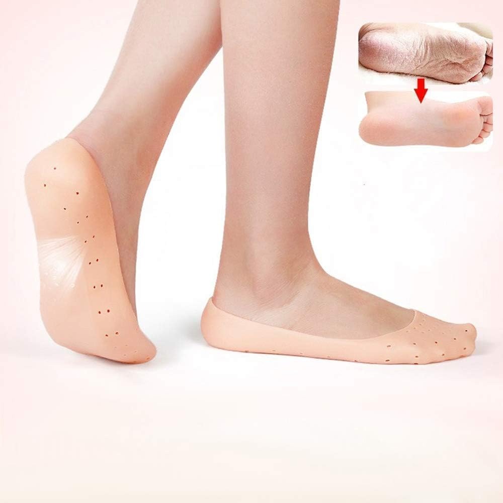 Full Heel Pain Anti Crack Silicone Set Anti Crack Full Length Socks �1 Pair