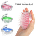 Hair Wash Brush & Scalp Massage Comb �Anti-Dandruff Silicone Shampoo Brush | Deep Scalp Cleanser, Hair Growth Massager, Anti-Itch & Anti-Hair Fall Tool | Random Color
