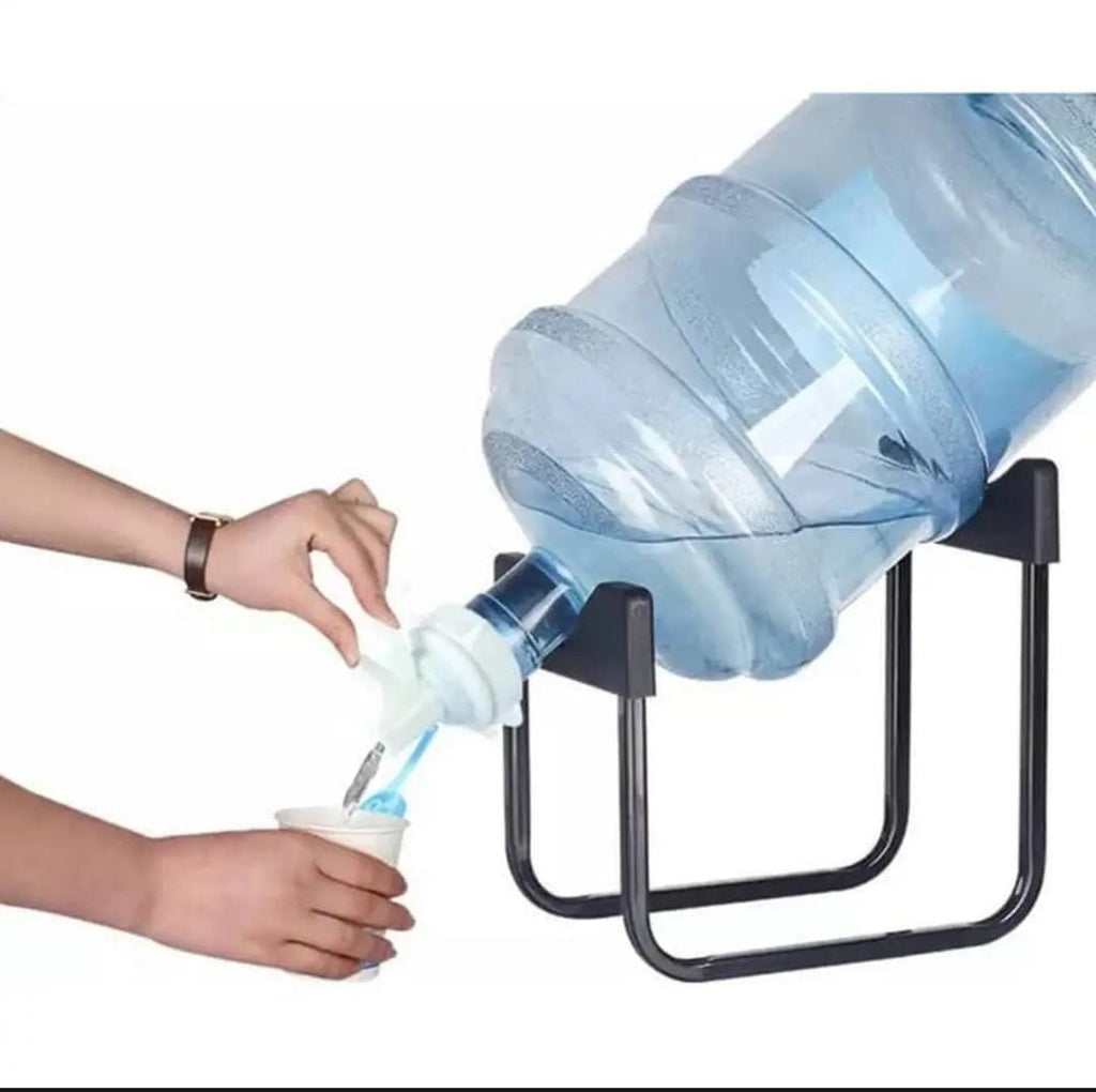 High-Quality Water Bottle Stand | Metal Rack Dispenser | Durable & Stable Holder for Home & Office | 19 Ltr bottle stand with nozzle