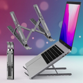 Metal Laptop Stand | Adjustable Foldable Laptop Stand | Portable Laptop Stand With Box & Cover