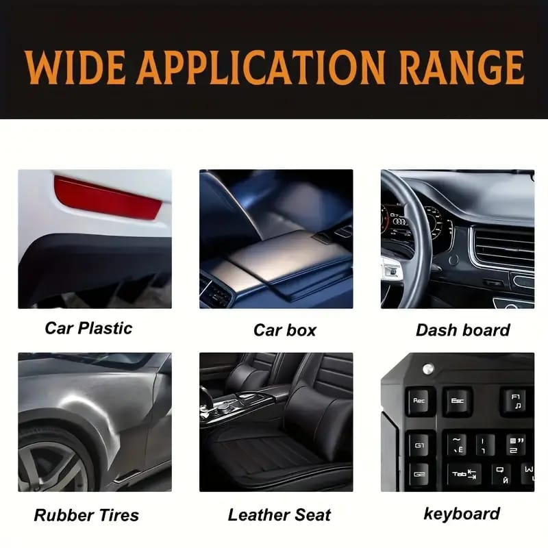 Qifenghe Professional 200g Car Interior Plastic Renovation Wax �Premium Varnish Soft Wax with Applicator Sponge for Whole Car Interior Refurbishment & Cortical Brightening