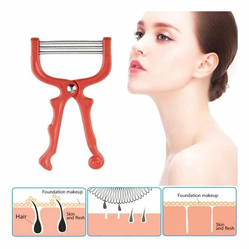 Face Hair Remover Epilator �Handheld Spring Face EpiRoller for Facial Hair Removal