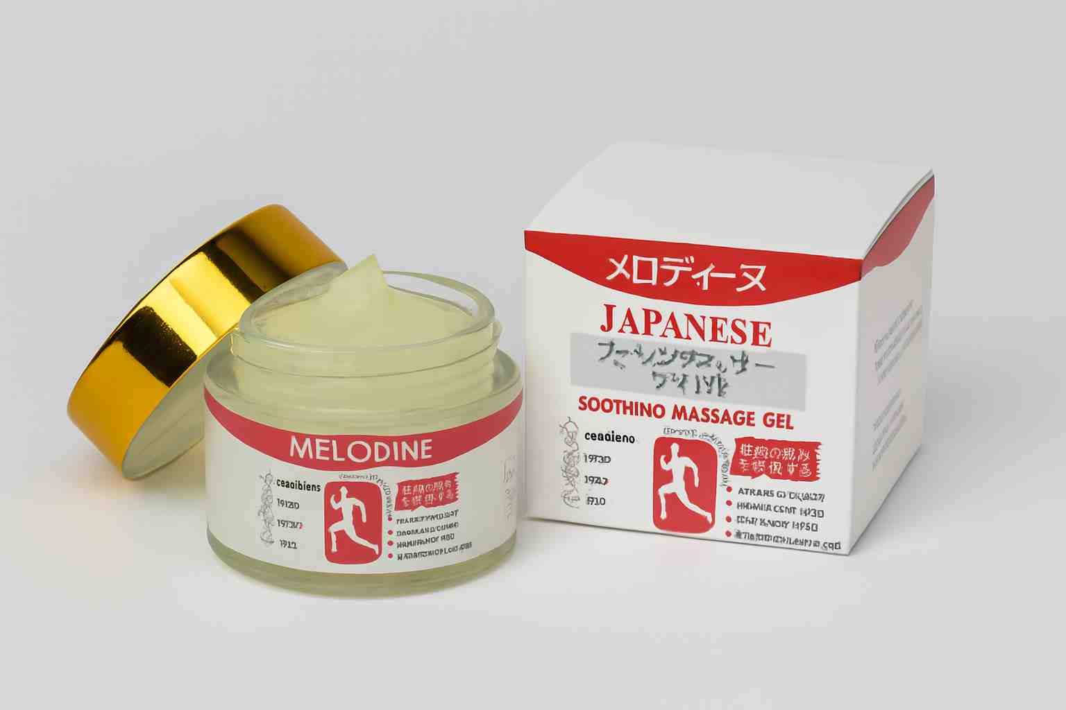 MELODINE Japanese Soothing Massage Gel �Muscle & Joint Pain Relief Cream For Shoulder, Neck, Back & Knee �Fast-Absorbing Herbal Formula