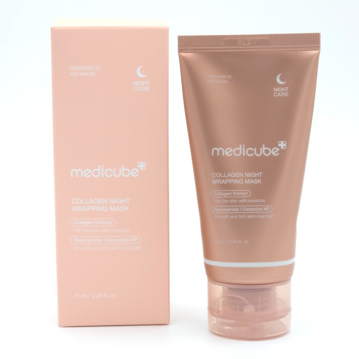 Medicube Collagen Overnight Wrapping Peel Off Facial Mask Pack 75ml Korean Skincare For Radiant Hydrated Skin - Made In Korea