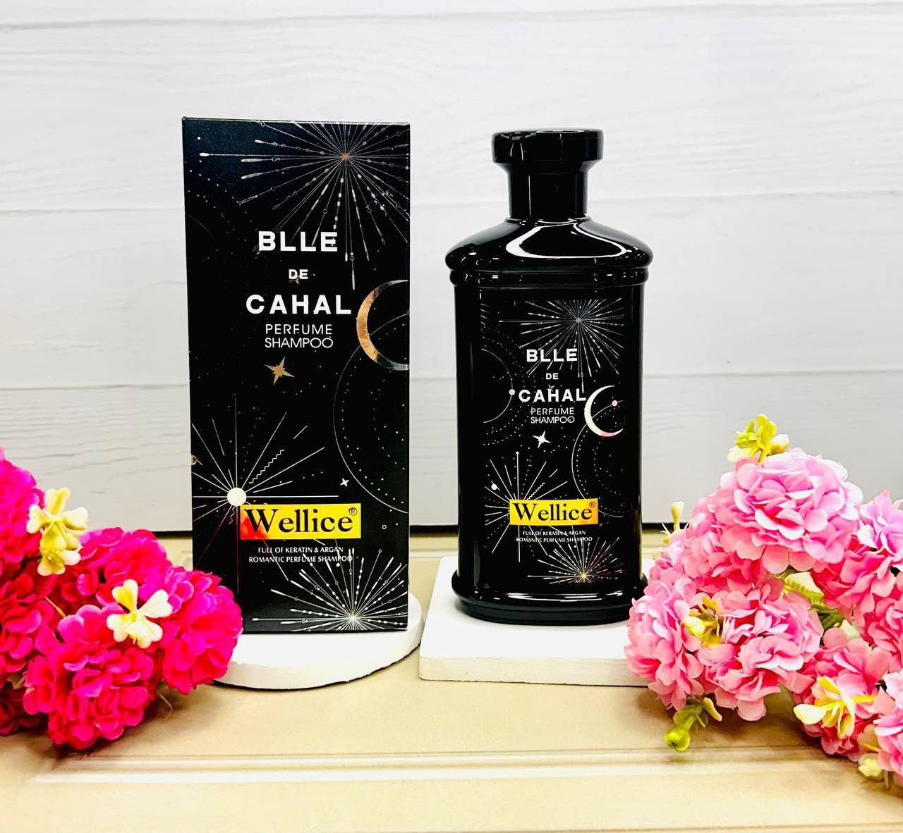 Wellice Blue De Cahal Perfume Shampoo �Long-Lasting Fragrance, Deep Clean & Silky Smooth Hair Care
