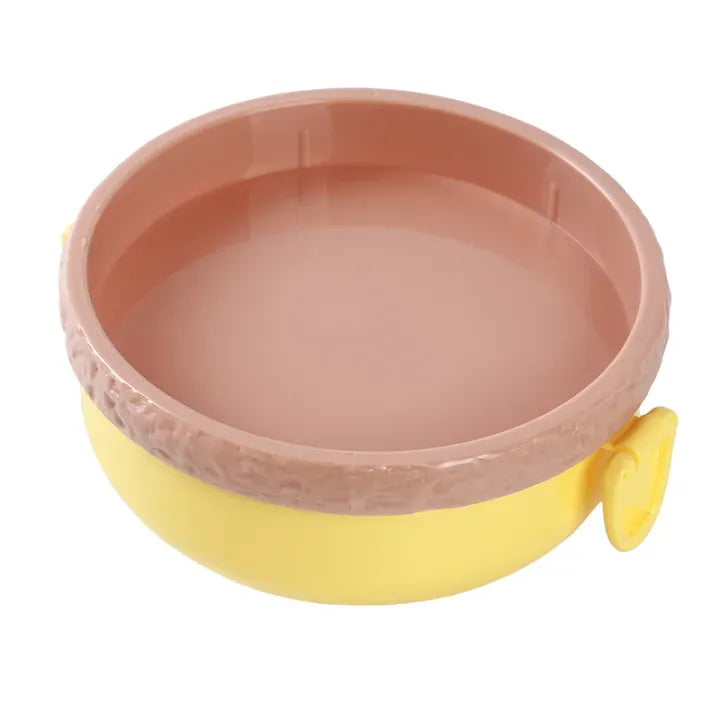 Lunch Box For Kids Burger Hamburger Shaped Multi Layer 6x3.5 Inches Multicolor Portable Food Container