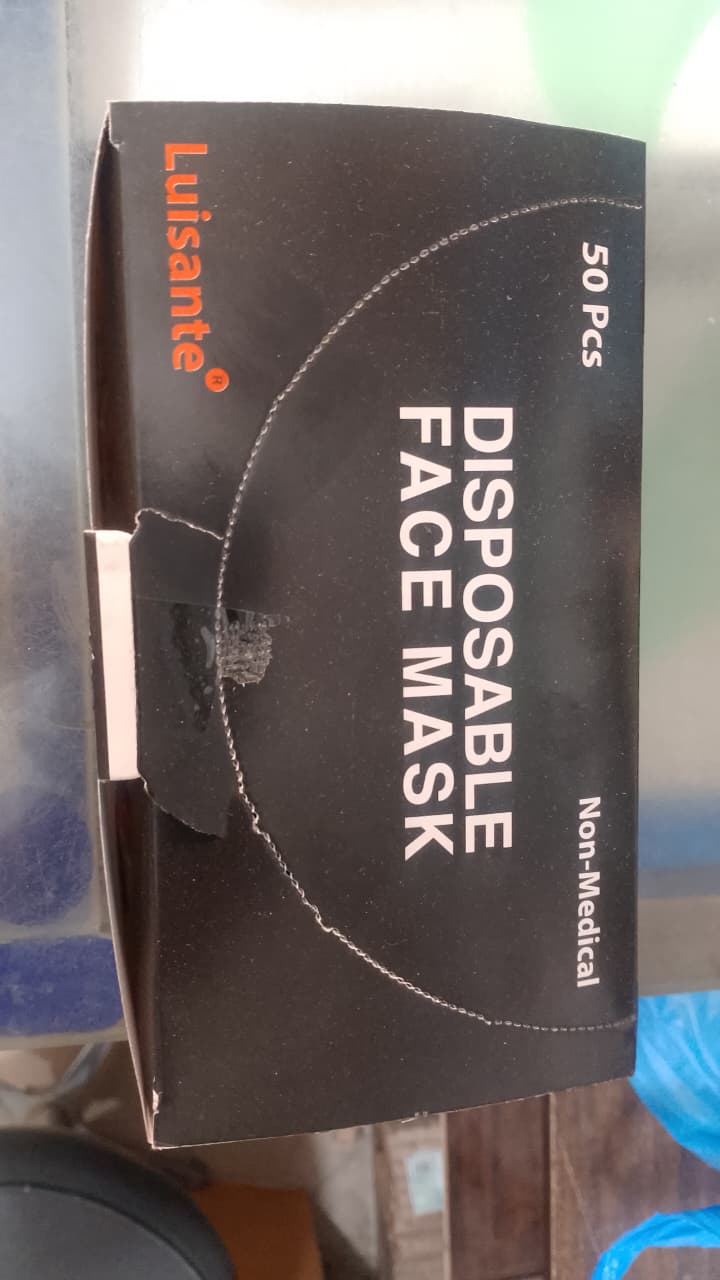 Black Disposable Mask 50 Pcs Box – photo 4