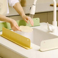Silicon Sink Splash Guard Durable Quality Flexible Design Comfortable Use Reliable Utility (Random Color) (With Suction Cups)
