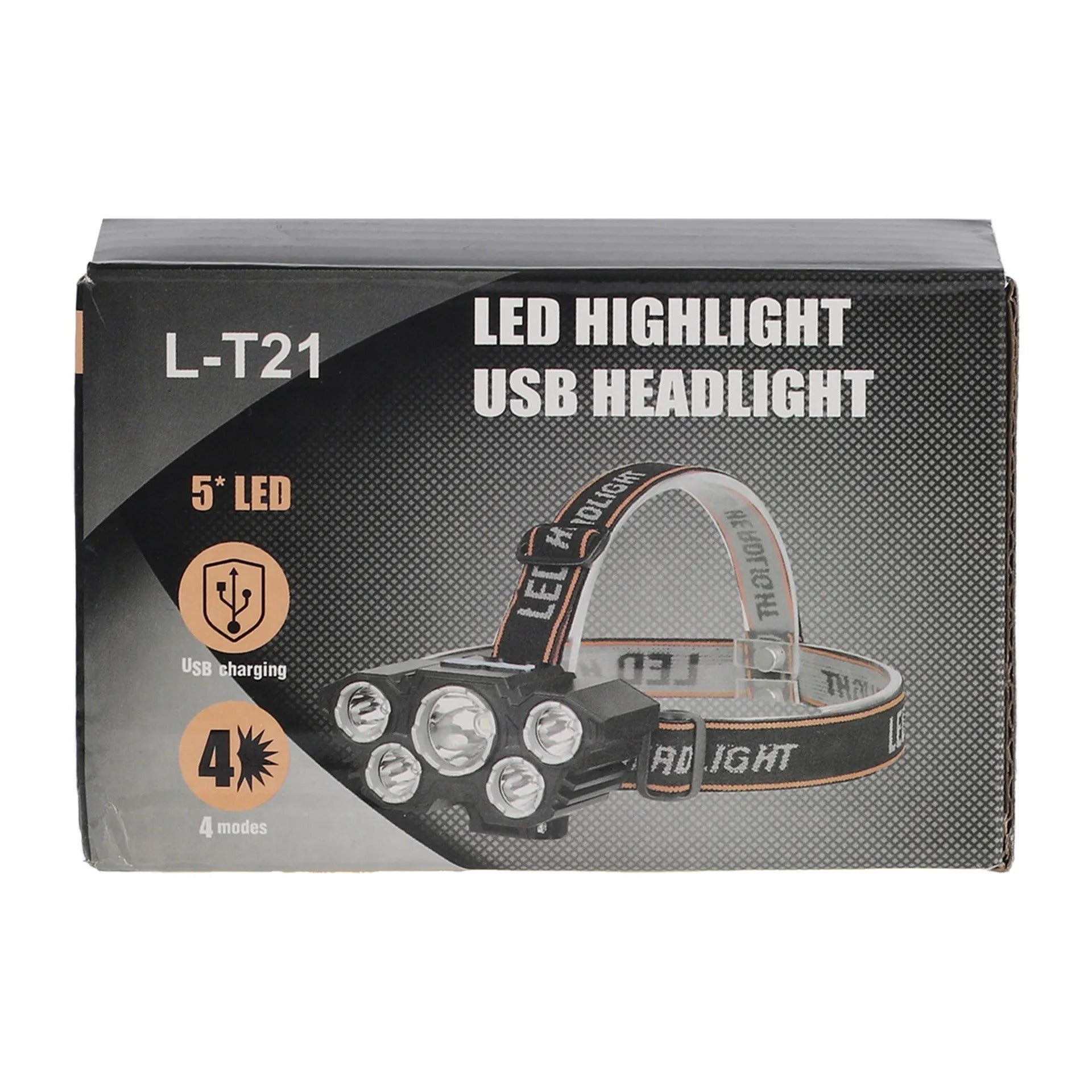 L-T21 LED Highlight USB Headlight
