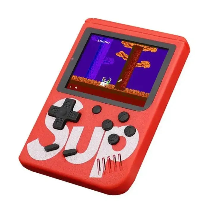 SUP Player Game Console | 400 in 1 Handheld Retro | 3" LCD Screen | Rechargeable Battery | TV Compatible  (Random Colour)
