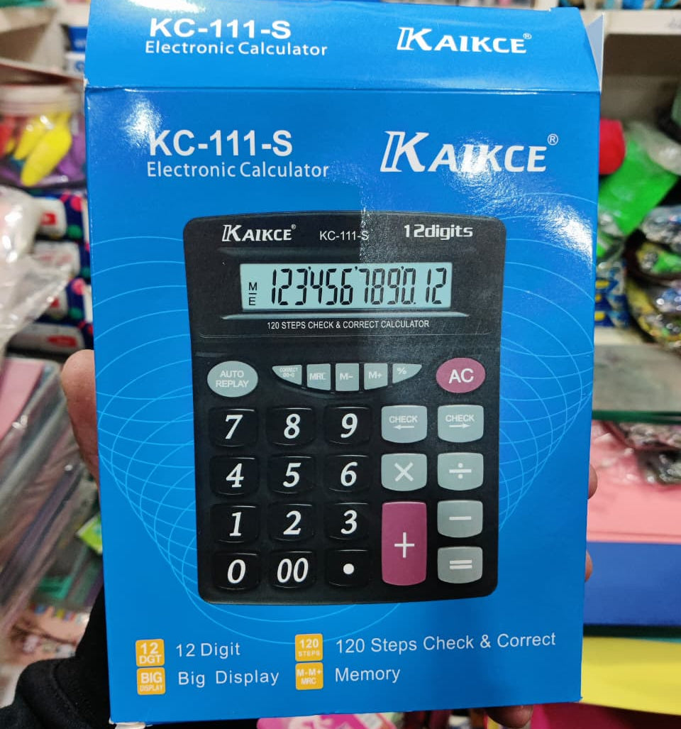 Kaikce KC 111 S Electronic Calculator Durable Quality Easy Use Clear Display Reliable Utility Compact Design