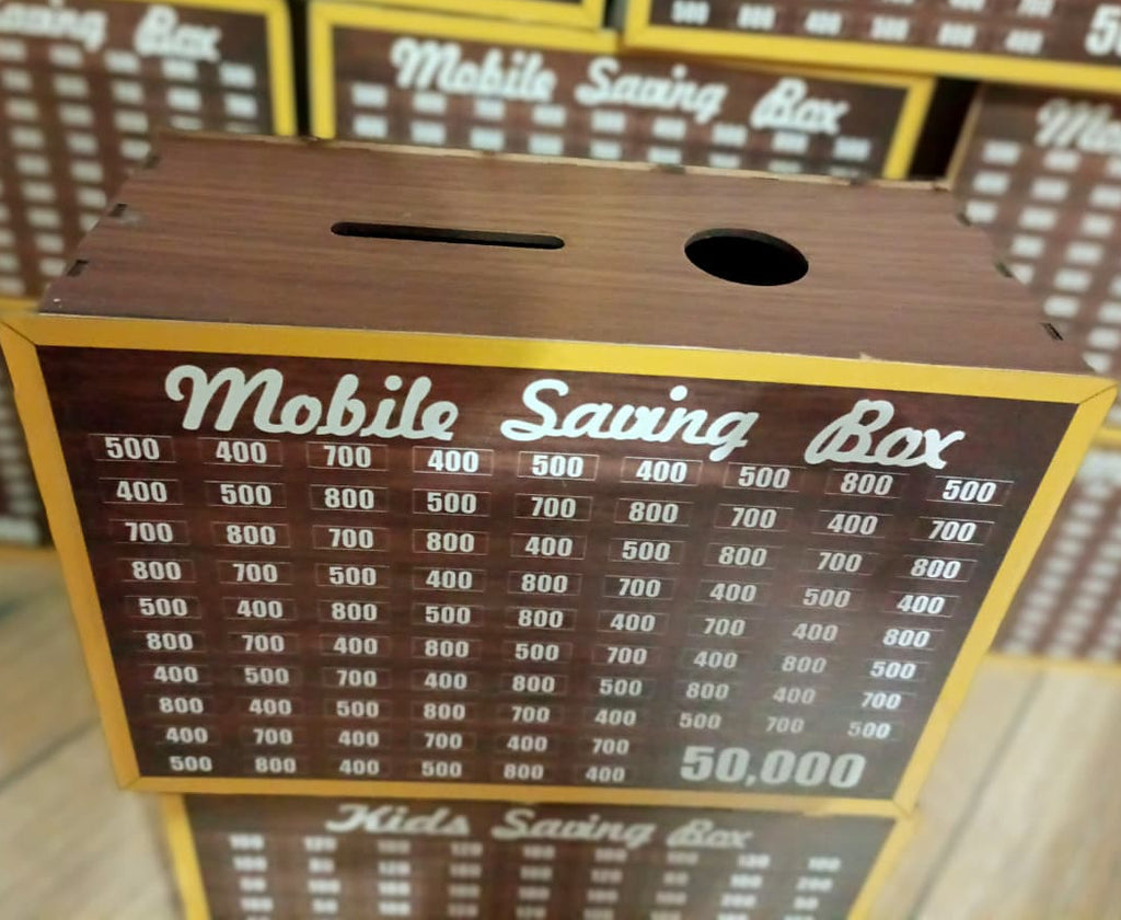 Mobile Saving Box Durable Quality Secure Storage Perfect Choice For Household Office And Daily Saving Needs