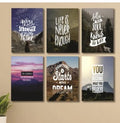 Set of 6 Wooden Wall Art Photo Tile Frames (8?11 Inches) �Spiritual Home & Office Wall D?or