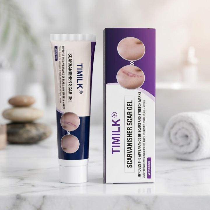 TIMILK Scarvanisher Scar Gel �Advanced Formula for Scars & Stretch Marks Reduction (30g / 1oz)