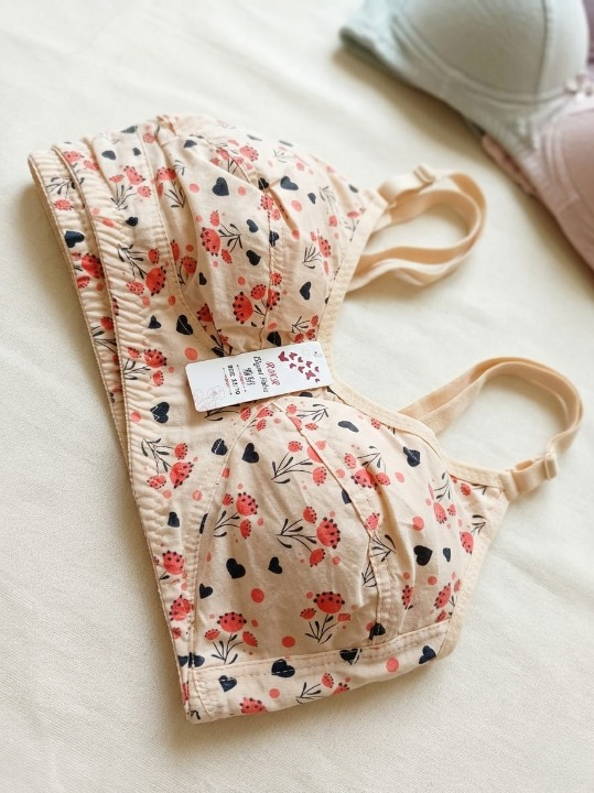 Lawn Summer Friendly Printed Bra for Women �Soft & Breathable Everyday Comfort Bra (Size 32)