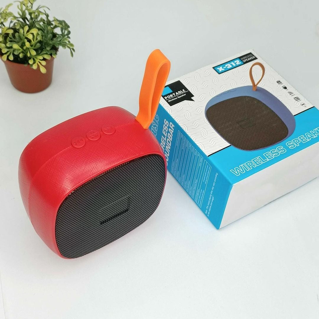 X-312 Portable Bluetooth Speaker 5.0 �Best-Selling Outdoor Wireless Speaker with Built-in Battery, USB Drive Support & Voice Prompt (Random Color)