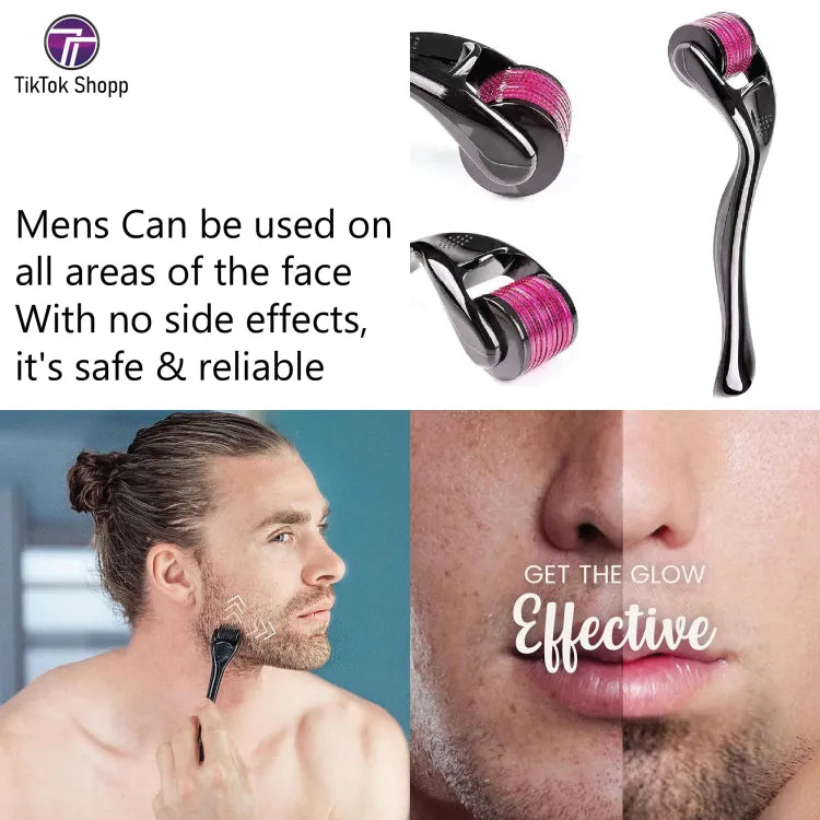 Derma Roller (0.5 size only) Titanium Micro Needles for Beard Growth and Hair Loss 0.5mm Smoothen Skin &amp; Reduce Fine Lines Face roller best
